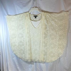 Off white Lacy Cover Up SZ Large